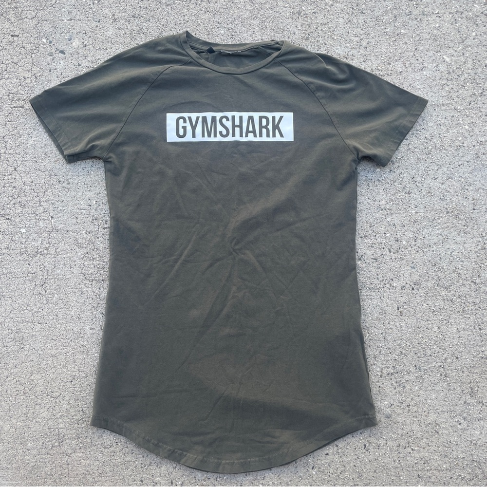 Gymshark Men’s Olive Green T-Shirt Size small